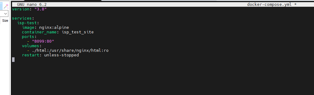 website isp sederhana docker